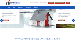 Desktop Screenshot of businessconsultantsindia.com